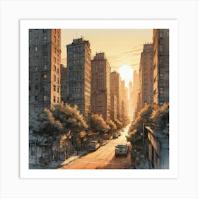 Cityscape 2 Art Print