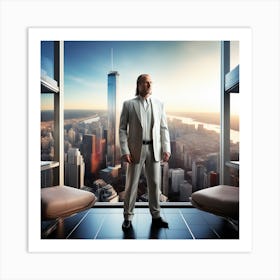 Man In Suit 6 Art Print