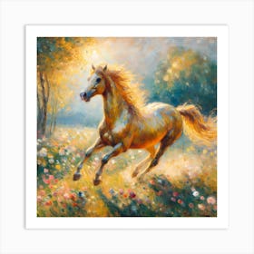 Horse In The Meadow 16 Art Print