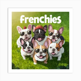 Frenchies 1 Art Print