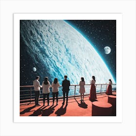 Moon And The Stars 17 Art Print