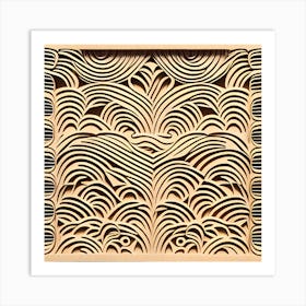 Carved Wood Wall Art Art Print