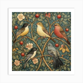 Birds In A Tree Art 7 Art Print