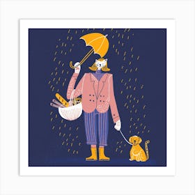 Madame Cat Illustration Art Print