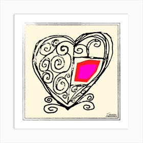 Happy Hearts full of love by Jessica Stockwell Art Print