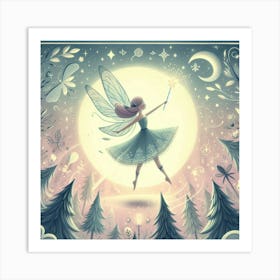 Fairy In The Forest 2 Art Print