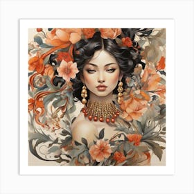 Chinese Woman 4 Art Print