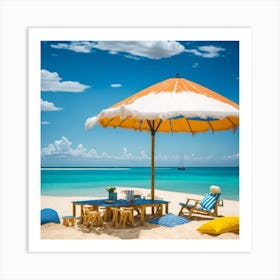 Beach Umbrella Art Print