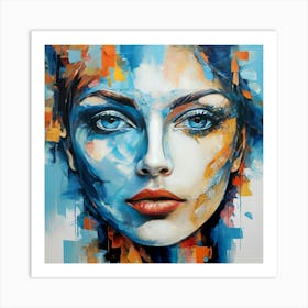 Woman'S Face 8 Art Print