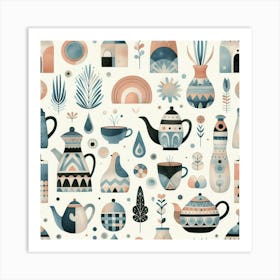 Teapots Art Print