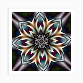 Psychedelic Flower Art Print