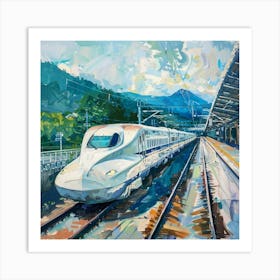 Bullet Train 3 Art Print