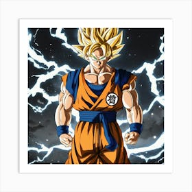 Dragon Ball Z Wallpaper 5 Art Print