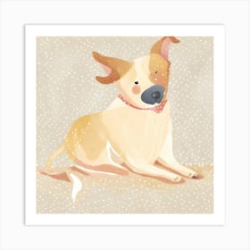 Dog Laying Down Art Print