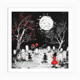 Spooky Night Halloween Art Print