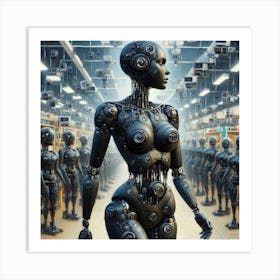 Robot Woman 12 Art Print