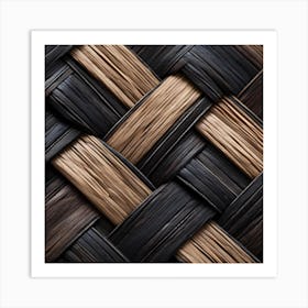 Woven Basket Texture Art Print