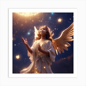 Angel In The Sky Art Print