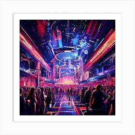 Futuristic City 1 Art Print