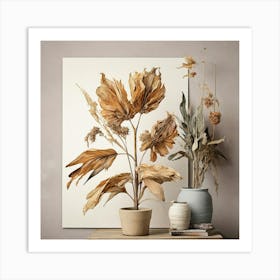 Dried Flowers Art Print