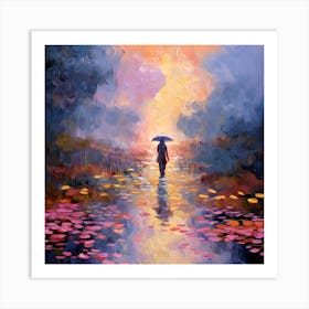 Claude's Ethereal Mingle Art Print