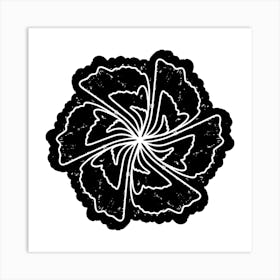 Flower In Black And White 1 Art Print