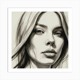 Portrait Of A Woman 7 Art Print