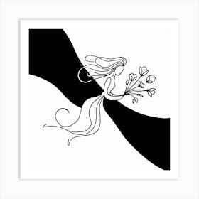 Flower Girl Art Print