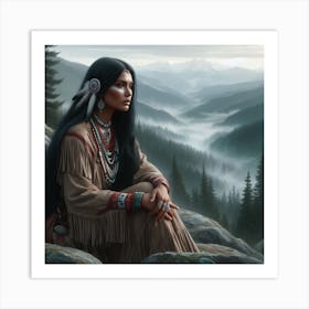 Native American Woman 2 Art Print