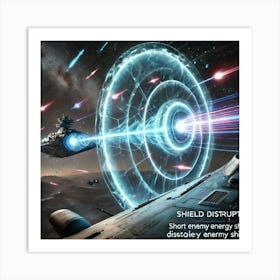 Shield Disruptors Fighter Ship Converted Art Print