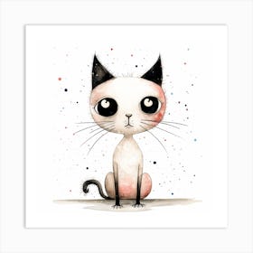 Cute Cat Art Print