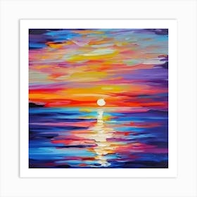 Colorful Sunrise Painting Art Print