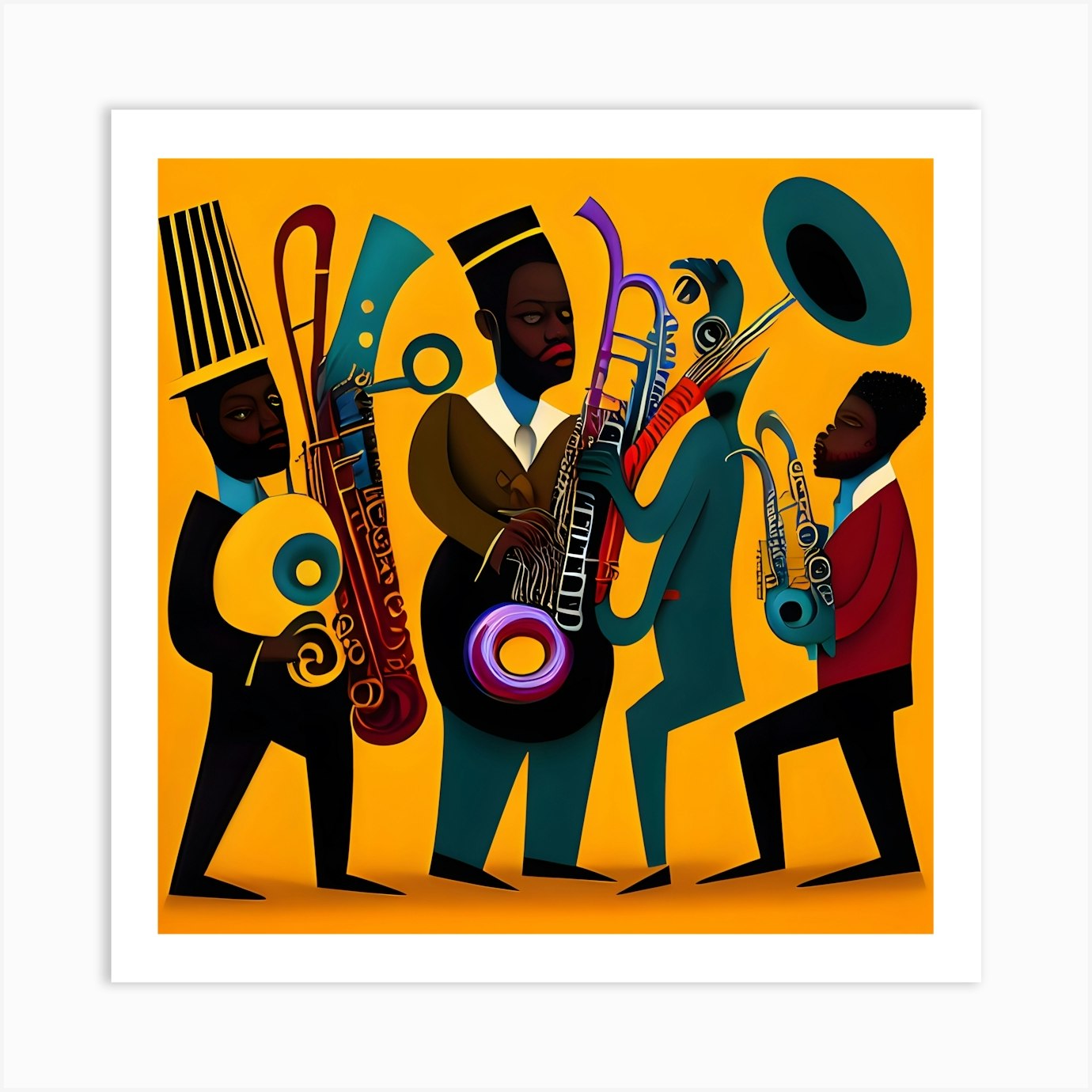 Jazz Musicians 6 Art Print by Two Six Media - Fy