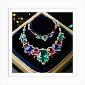 Emerald Necklace 1 Art Print