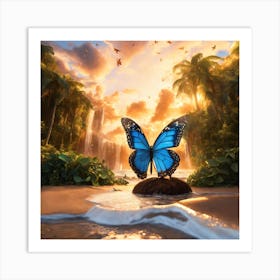 Butterfly In The Jungle Art Print