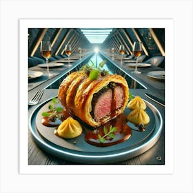 A Fusion Dish Named Adobo Beef Wellington, Combi Art Print