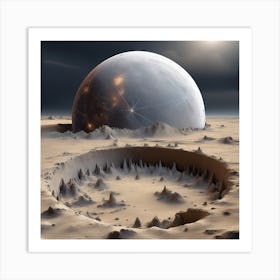Planet In The Desert Art Print