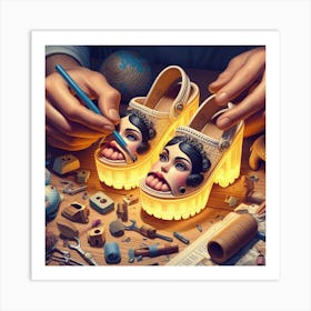 Shoe Painting Art Print