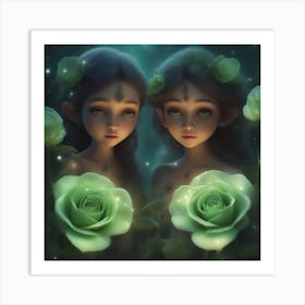 Two Fairies Art Print