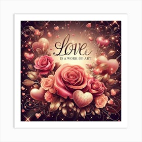 Love Is A Work Of Art 3 Art Print