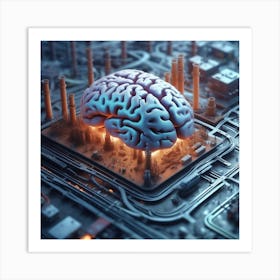 Brain On Fire Art Print