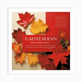 A Painterly Web Page Design Featuring The Compelling Hues Of Autumn Finely Rendered Leaf Shaped Tag (1) Art Print