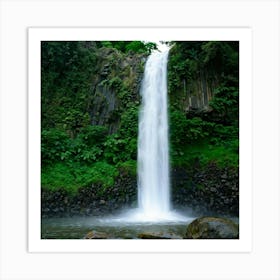 Waterfall In Hawaii Art Print