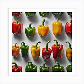 Colorful Peppers 6 Art Print