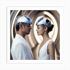 Futuristic Couple 139 Art Print