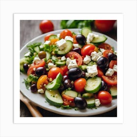 Greek Salad Art Print