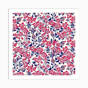 Lily Lane London Fabrics Floral Pattern 3 Art Print