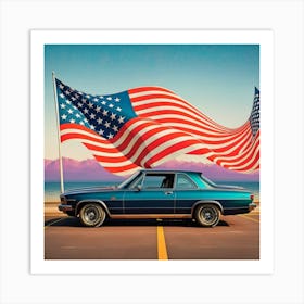 American Car Art Print