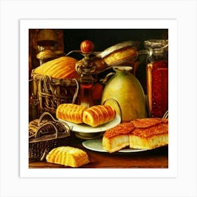 Bread And Pastries 1 Art Print