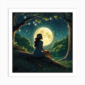 Full Moon Art Print